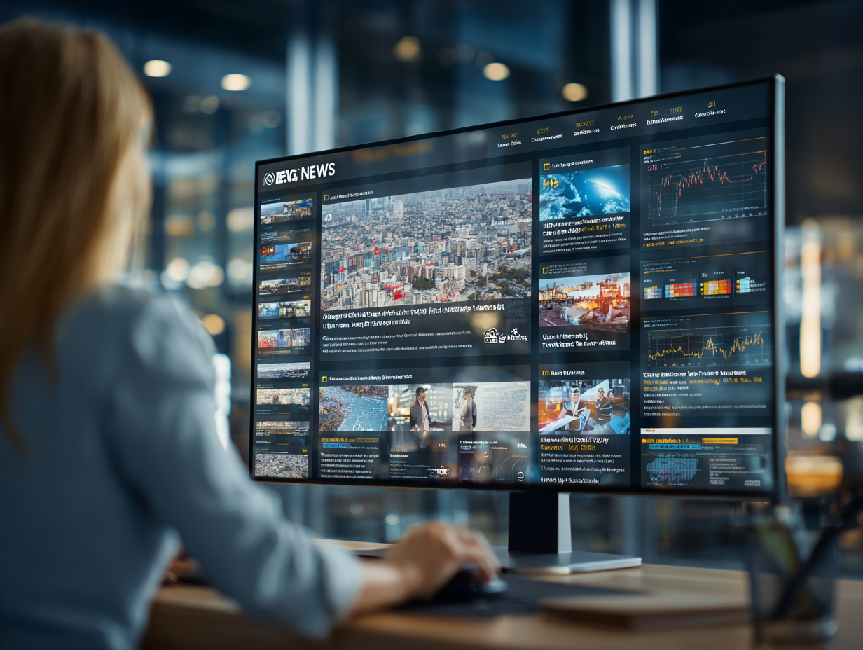 News platform dashboard